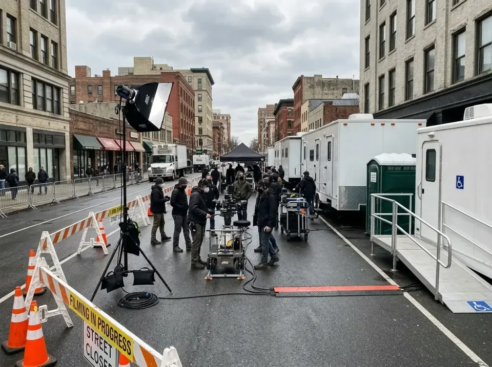 Porta Potty — Film Production Set
